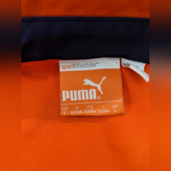 Puma Sport Golf Orange Polo Shirt Adult Men's Size Large L Cool Cell - Picture 3 of 5